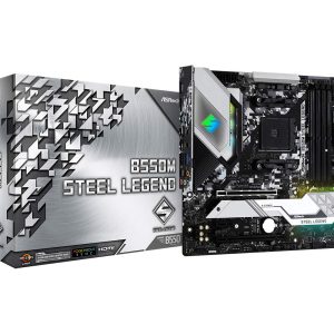 ASRock B550M Steel Legend ATX Motherboard Socket AM4 DDR4 3rd Gen AMD AM4 Ryzen