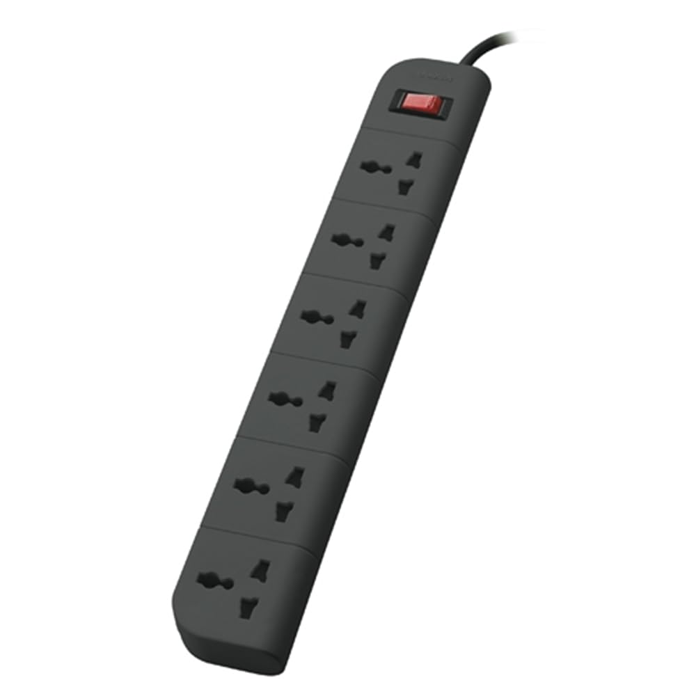 Belkin 6-Socket Surge Protector Universal Socket with 6.5Ft (2-Meter)
