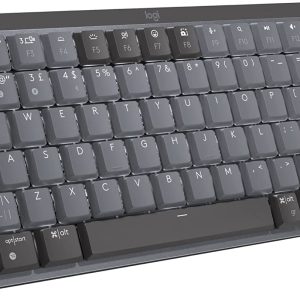 Logitech MX Mechanical Mini Wireless Illuminated Keyboard with Free Adobe Subscription, Linear Switches, Backlit, Bluetooth, USB-C