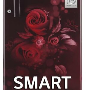 LG 185 L 4 Star Inverter Direct-Cool Single Door Refrigerator (GL-D199OSEY, Scarlet Euphoria, Base stand with drawer)