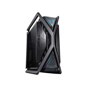 ASUS ROG Hyperion GR701 Full-Tower Gaming Case for Upto EATX Motherboards with USB 3.2 Gen 1, USB Type-C Front Panel, Smoked Tempered Glass, Brushed Aluminum & Steel Construction, and Four Case Fans