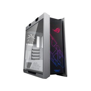 ASUS ROG Strix Helios GX601 White Edition RGB Mid-Tower Computer Case for ATX/EATX Motherboards with Tempered Glass, Aluminum Frame, GPU Braces, 420mm Radiator Support and Aura Sync (GX601/WT/AL/WITH HANDLE)