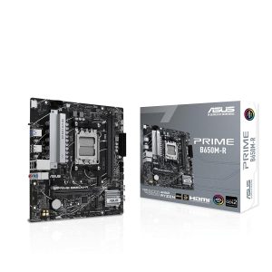 ASUS AMD B650 Prime B650M-R Micro-ATX Motherboard, DDR5, PCIe 4.0 Support, Realtek 2.5Gb Ethernet, HDMI, SATA 6 Gbps, Front USB 5Gbps Type-C
